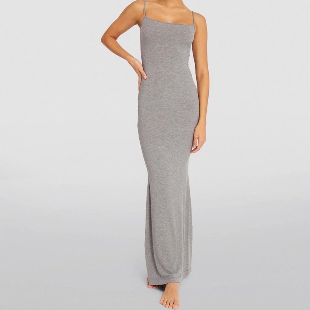 Skimms Gray Maxi Dress  (B4)